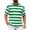 Army Green-05, variant on Men's Casual Summer Striped T-Shirt, Bold Color Block Short Sleeve Crew Neck Breathable Tee