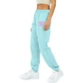 thumbnail image 4 of FNFYFH Fleece Sweatpants for Women Cinch Bottom Running Athletic Pants High Waisted Baggy Joggers, 4 of 5
