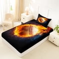 thumbnail image 4 of Erosebridal Teens Ball Games Twin Sheet Sets,Baseball Sport Gaming Bedding For Boy Kids 3pcs, 4 of 6