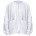 thumbnail image 4 of HJYCHN Women Elegant Casual Cardigan Button Lightweight Fall Outerwear with Long Sleeve Knit Sweater Top for Women White Average, 4 of 4