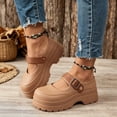 thumbnail image 2 of Rokment Women's Chunky Platform Slip on Mary Jane with Adjustable Back Strap 2026 Casual Height Increasing Barefoot Slip on Water Sandals Dress Clogs Brown Size 7, 2 of 5