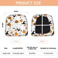 thumbnail image 3 of Halloween Autumn Halloween Elements Seat Covers for Dining Room Chairs Set Of 4,Stretch Printed Washable Chair Seat Cover with Elastic Ties and Button,Removable Waterproof Couch Cushion Covers, 3 of 6