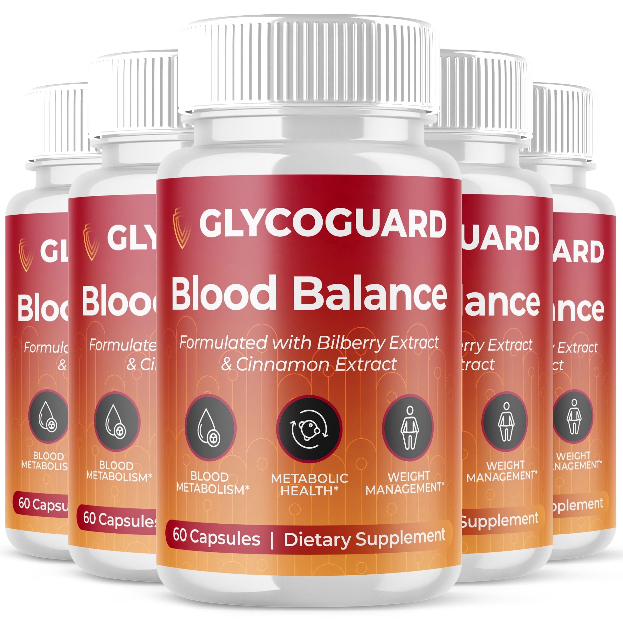 Glycoguard Blood Balance Support Pills Advanced Formula Vitamin Supplement Glyco Guard 300 Capsules