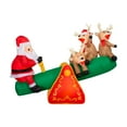 thumbnail image 1 of Lumière de Noël Airblown animée, bascule de Noël avec le Père Noël et ses rennes, 77,9526 po x 37,4016 po x 63,7794 po x 7,7176 lb, 1 of 6