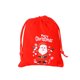 thumbnail image 2 of Decoraciones navideñas, adornos navideños, regalos navideños. Bolsa de regalo navideña de terciopelo rojo con cordón, bolsa estampada para dulces y galletas, bolsas de tela para regalos., 2 of 7