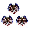 thumbnail image 1 of 3X Decal Sticker for Car Motorcycle Eagle with USA Flag, 1 of 5