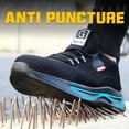 thumbnail image 3 of LAoutun Steel Toe Shoes for Men Lightweight Work Shoes Black Steel Toe Sneakers Safety Footwear, 3 of 6