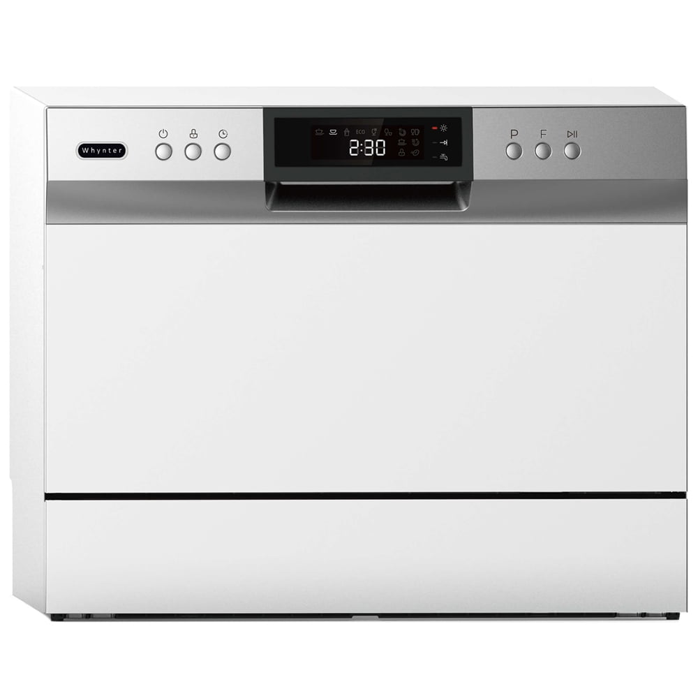Whynter CDW-6831WES Energy Star Countertop Portable Dishwasher, White Bundle with 2 YR CPS Enhanced Protection Pack - 2