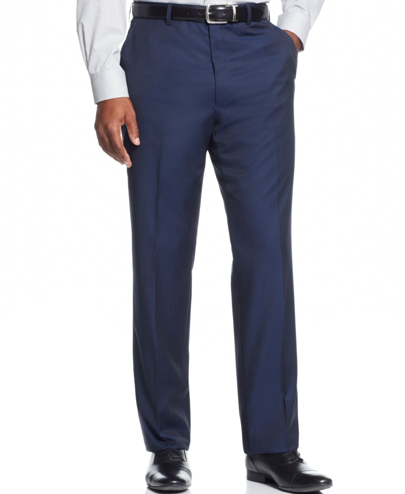 NEW SHAQUILLE O'NEAL MENS FRONT 100 WOOL DRESS PANTS SIZE 56W UNHEMMED