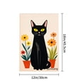 thumbnail image 4 of Amhnf Black Cat With Flowers Garden Flag For Home Outdoor Garden Yard Decor 12x18 inch, 4 of 5
