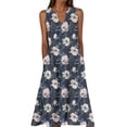 thumbnail image 3 of TaTaai Women's Printed Camisole Dress with Flattering V-Neckline, Sleeveless Design, and Lightweight Comfortable Fit for Daily Wear Gift, 3 of 5