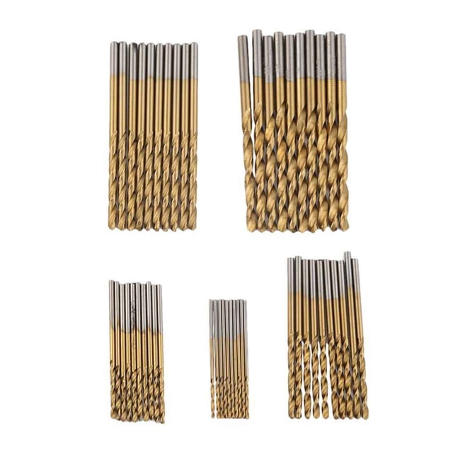 Eigraketly 50 Uds 1mm-3mm Mini Micro vástago juego de brocas pequeña precisión HSS broca helicoidal para ángulo hierro plástico carpintería Herramientas eléctricas Eigraketly GJ1295-00