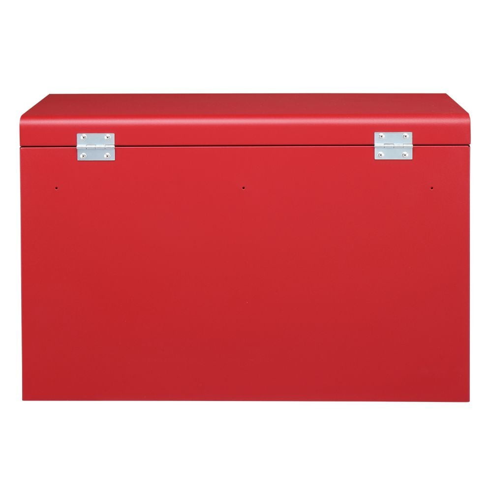 IVV 23.8" Portable Tool Box w/ 5 Drawers & Top Storage, 330lbs Load Lockable Metal Tool Chest Cabinet with Handles for Garage, Warehouse, Repair Shop & Home (Red)