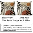thumbnail image 2 of Boho Pillow Covers 18x18 Set of 2, Bohemian Mid Century Style Farmhouse Decorations Outdoor Throw Pillows Abstract Orange Sunset Art Outdoors Decorative Cushion Case for Couch Sofa Home, 2 of 6