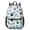 Dog Paw Print-1, variant on Dog Paw Print and Bone Black Pattern 17" School Backpacks for Teens,Waterproof Oxford Fabric,S-Shape Padded Straps for School,Travel,Hiking,Camping