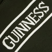 Guinness Official Mens Knit Jumper with White Text, Bottle Green Colour Irish Sweatshirt