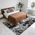 thumbnail image 4 of Alfombra Cryptolite Abstract Lavable 160 x 200 cm, color negro, 4 of 7