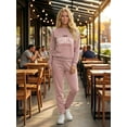 thumbnail image 2 of Set Mujer Sudadera Estampada y Pants Casual Cálido, 2 of 5