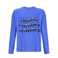 thumbnail image 3 of Blusas y camisas de manga larga con cuello redondo para hombre, deportivas, fitness, hogar, pijamas estampados, camiseta de manga larga con cuello redondo, blusa de poliéster para hombre, 3 of 3