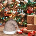 thumbnail image 6 of Balery Rose Gold Marble Texture Pattern Santa Hat Christmas Hat Funny Christmas Hat Christmas Knitted Beanie Hat For Kids, 6 of 6