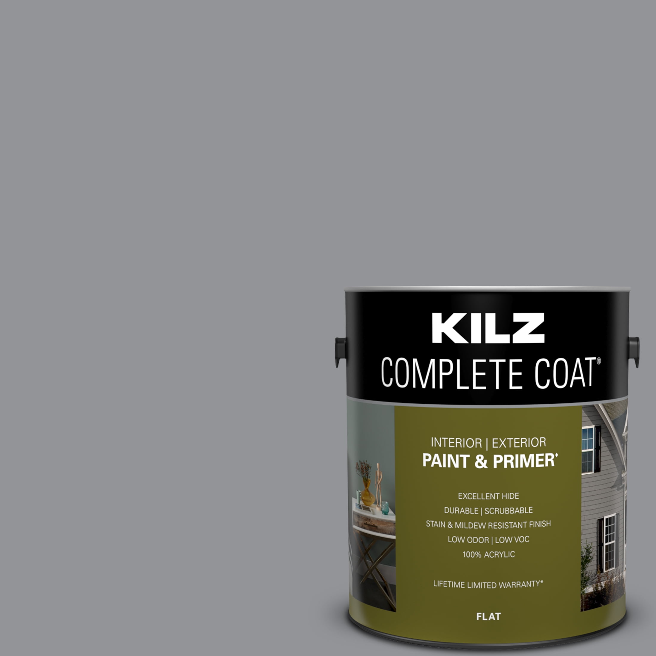 Dark Sterling, KILZ Complete Coat Interior/Exterior Paint & Primer, 1 Gallon #RL120