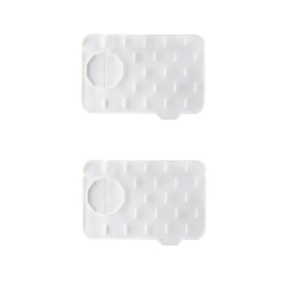 Faucet Splash Guard, Double-Sided Sink Faucet Mat, Water Blocking Pad for Kitchen and Bathroom, 2-Piece Set