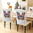 thumbnail image 3 of Decorative Chair Back Cover One Size x6 Chair Cover Dining Chair Slipcovers Chair Back Decoration Festival Chair Decoration Beautiful Colored Butterflies, 3 of 6