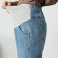 thumbnail image 5 of Delliss Womens' Maternity Casual Stylish Straight Pants Jeans Stretchy Jeggings Pregnancy Denim Jeans, 5 of 9