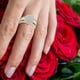 thumbnail image 3 of Censtreet Women 2-in-1 Wedding Engagement Bridal Halo Ring Set Detachable Shiny Diamond Set Engagement Wedding Rings, 3 of 7