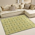 thumbnail image 2 of Coolnut Lightweight Carpet Mats, 5'3" x 4' Area Soft Rugs, Floor Mat Rug Home Decoration for Kids Room Living Room, 63"x 48" Flowers On Beige, 2 of 6