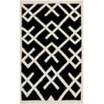 thumbnail image 2 of Safavieh Dhurries Brianna Geometric Area Rug, Black/Ivory, 3' x 5', 2 of 11