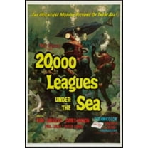 20000 Leagues Under The Sea Movie Poster Reprint 27Inx40In for any room 27x40 Square Adults Best Posters