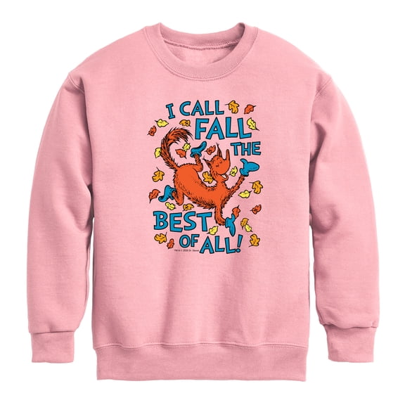 Dr. Seuss - Fall Best Of All - Youth Boys Crew Fleece Sweatshirt