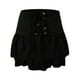 thumbnail image 4 of Minifalda de cintura alta con tirantes laterales para mujer - Falda corta plisada ajustada - Poliéster/spandex - S-L - Ropa sexy/casual para el verano, 4 of 5