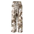 thumbnail image 5 of zaveiop Women's Y2K Camo Maple Leaf Print Sweatpants Baggy Hip Pop Elastic Waist Long Pants Streetwear (Beige, XL), 5 of 9