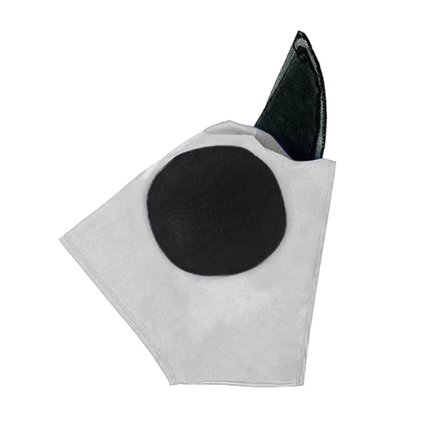 Máscara antimoscas para caballos con orejas: malla de nailon, diseño elástico; para protección solar equina y prevención de moscas; ligera y transpirable