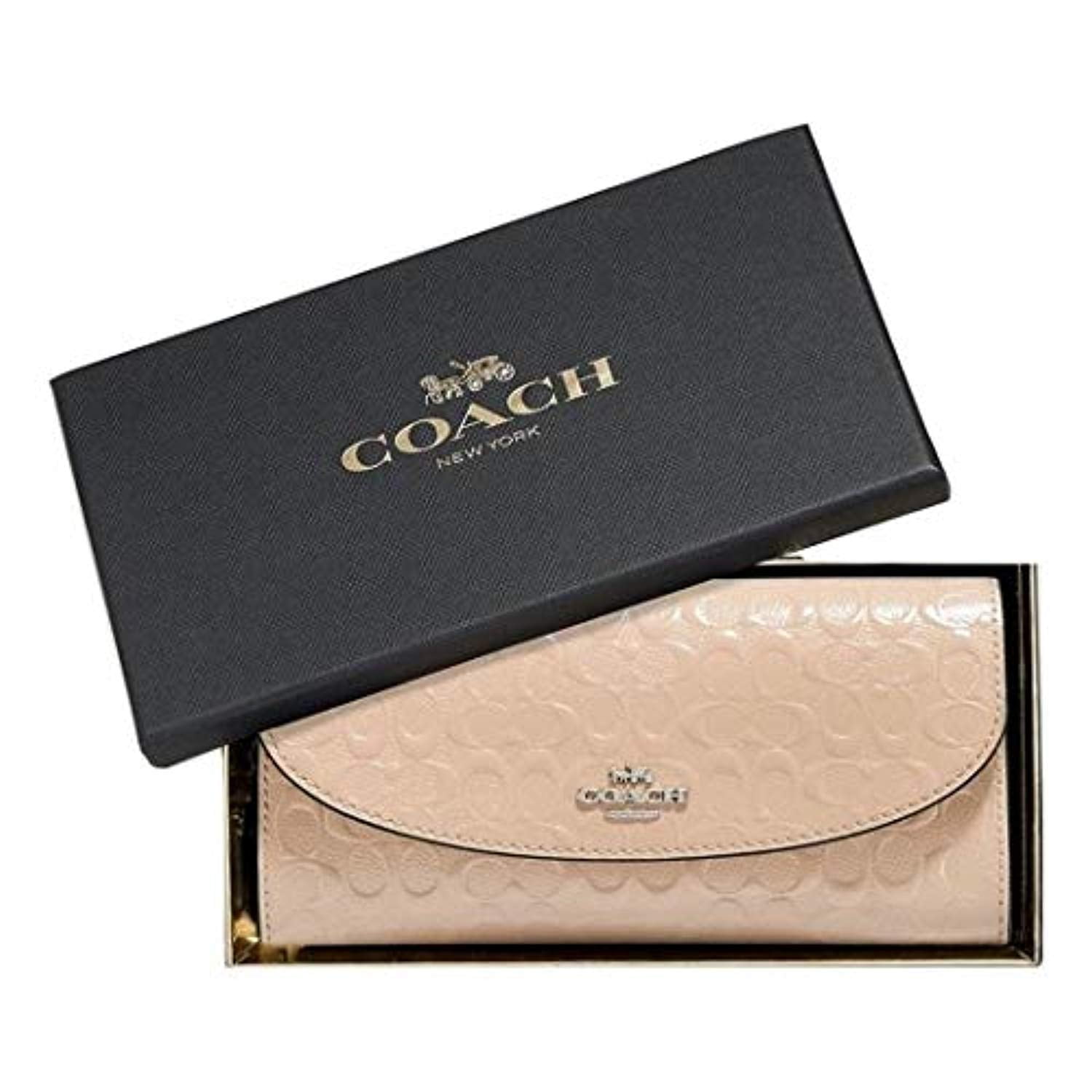 coach slim wallet womens