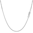 thumbnail image 1 of Collier Chaîne Gourmette en Or Blanc 10k, 1,0 mm, 16 Pouces, 1 of 1