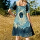 thumbnail image 5 of Vestido de manga corta con estampado de acuarela sobre bosques de pinos Vestido para niñas vestidos sueltos elegantes para mujer Vestido, 5 of 7