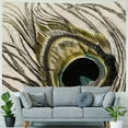 thumbnail image 4 of BCIIG Peacock Feather Tapestry Wall Hanging Unique Style Graphic Tapestries Home Wall Decor Art Living Room Bedroom Apartment Farmhouse Dorm 50x40inch, 4 of 6