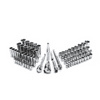 Husky Mechanics Tool Set Case Chamfered Alloy Steel Chrome 75 Piece 144-Tooth