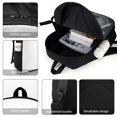 thumbnail image 4 of Son Heung-min-theme Backpack, Campus style schoolbag Bookbag with Adjustable Shoulder Straps And Large Zip Compartment, Unisex Travel Bags.43cm, 4 of 6