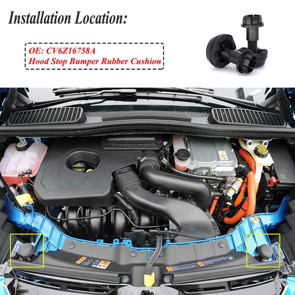 Furulu 2Pcs Hood Stop Rubber Cushion Bumper For Ford CV6Z16758A