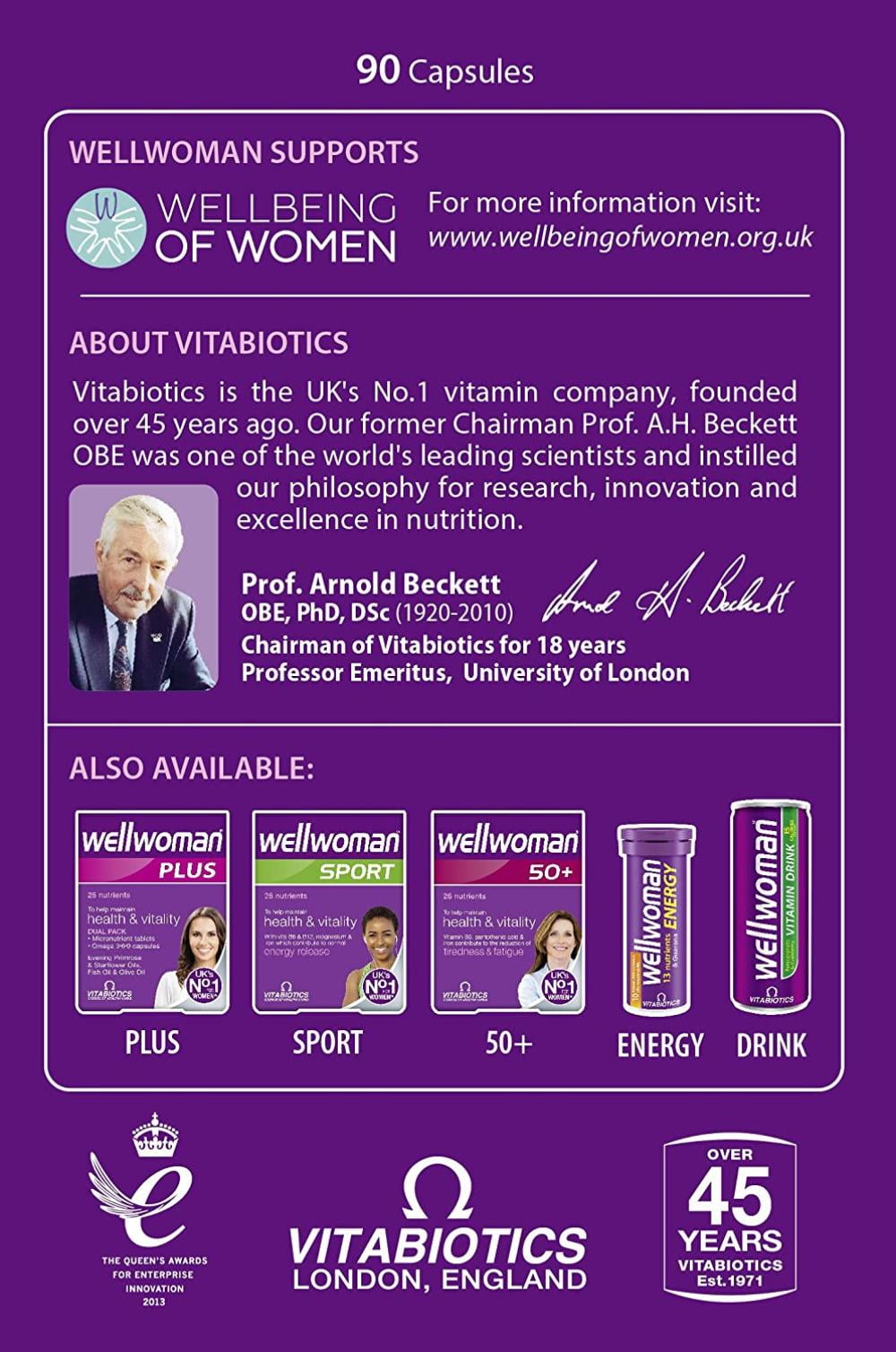 Wellwoman Original Caps Contains A Wide Range Of Nutrients And Trace Elements Including Evening Primrose And Starflower Oil By Brand Vitabiotics Walmart Com