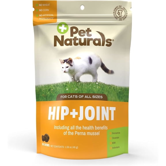 Pet Naturals Hip   Joint Chews for Cats, Duck, 30 Count