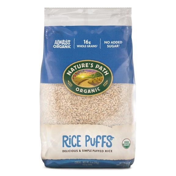 Nature's Path Organic Breakfast Cereal, Rice Puffs, 6oz Bag