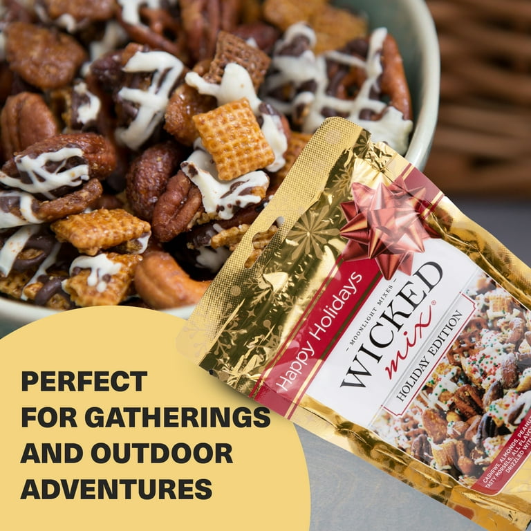 Wicked Mix Holiday Edition Snack Mix with Drizzled Chocolate