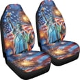 thumbnail image 3 of XYZCANDO 4Th Of July Front Car Seat Covers featuring Statue of Liberty Design - Perfect Patriotic Vehicle Interior Decor, 3 of 10