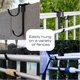 thumbnail image 3 of 2 piezas de ganchos para postes de piscina de aluminio ajustables negros, ganchos para postes telescópicos, ganchos fijos para postes de piscina, accesorios para piscinas Sailing Electrónica, 3 of 5