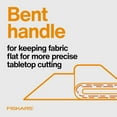 thumbnail image 4 of Fiskars Easy Action Fabric Scissors - Spring-Assisted Bent Handle Craft Shears with Stainless Steel Blades for Precision Cutting, 4 of 5